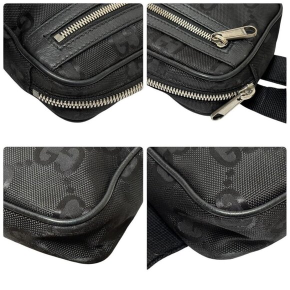 Authentic Gucci GG Supreme Off The Grid Waist Bag Belt Bag Pouch Mens Black - Picture 7 of 16